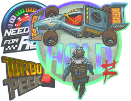 Auto Racing Sticker Collection