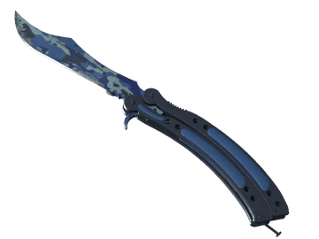 ★ Butterfly Knife | Bright Water (Well-Worn)