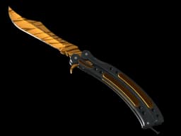 ★ Butterfly Knife | Tiger Tooth (Minimal Wear)