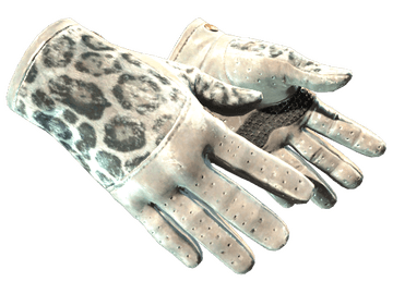 ★ Driver Gloves | Snow Leopard (Well-Worn)