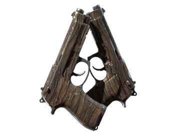 Dual Berettas | Drift Wood (Well-Worn)