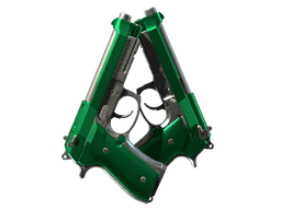Dual Berettas | Emerald (Minimal Wear)