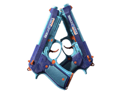 Dual Berettas | Hydro Strike (Well-Worn)