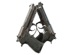 Dual Berettas | Rose Nacre (Battle-Scarred)