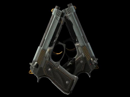 Dual Berettas | Ventilators (Well-Worn)