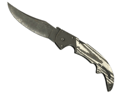 ★ Falchion Knife | Black Laminate (Battle-Scarred)