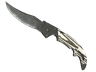 ★ Falchion Knife | Black Laminate (Well-Worn)