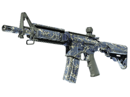 M4A4 | Naval Shred Camo (Well-Worn)