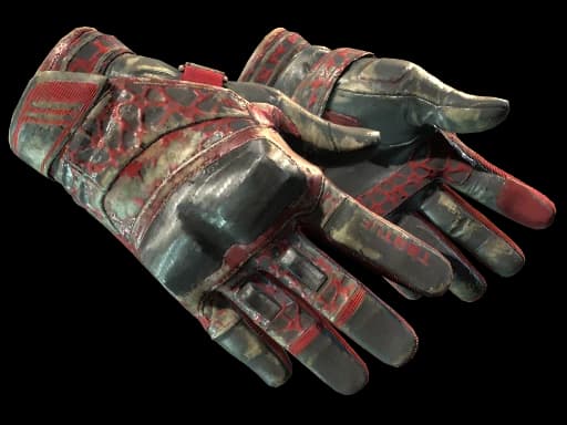 ★ Moto Gloves | Blood Pressure (Battle-Scarred)