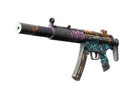 MP5-SD | Neon Squeezer (Battle-Scarred)