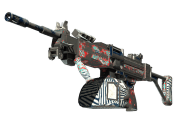 Negev | Dazzle (Battle-Scarred)