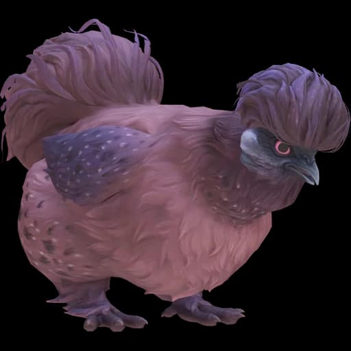 CS2 Silkie pet chicken, Purple