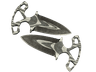 ★ Shadow Daggers | Black Laminate (Battle-Scarred)