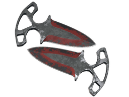 ★ Shadow Daggers | Crimson Web (Battle-Scarred)