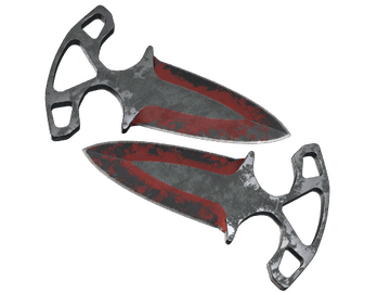 ★ Shadow Daggers | Crimson Web (Battle-Scarred)