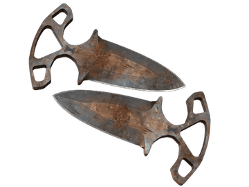 ★ Shadow Daggers | Rust Coat (Battle-Scarred)