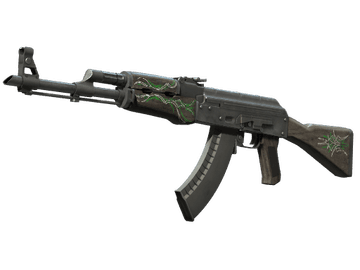 Souvenir AK-47 | Emerald Pinstripe (Well-Worn)