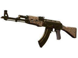 Souvenir AK-47 | Gold Arabesque (Battle-Scarred)