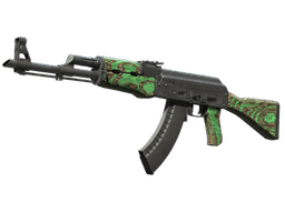 Souvenir AK-47 | Green Laminate (Minimal Wear)