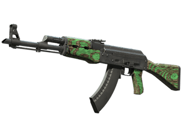 Souvenir AK-47 | Green Laminate (Well-Worn)