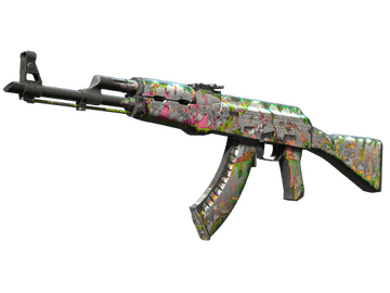 Souvenir AK-47 | Head Shot (Well-Worn)