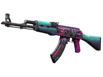 Souvenir AK-47 | Neon Rider (Battle-Scarred)