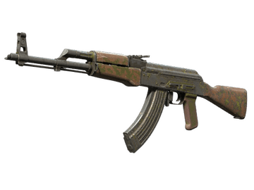 Souvenir AK-47 | Olive Polycam (Battle-Scarred)