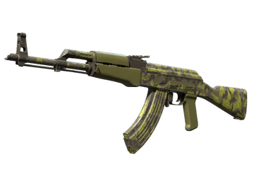Souvenir AK-47 | Olive Polycam (Well-Worn)