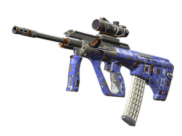 Souvenir AUG | Lapis Lazuli (Battle-Scarred)