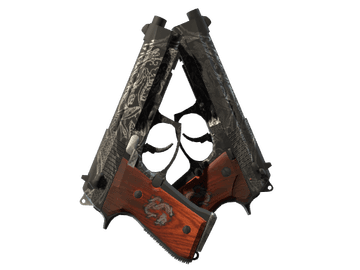 Souvenir Dual Berettas | Dualing Dragons (Well-Worn)