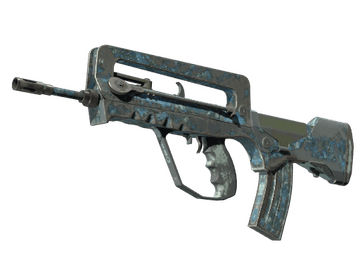 Souvenir FAMAS | Cyanospatter (Battle-Scarred)