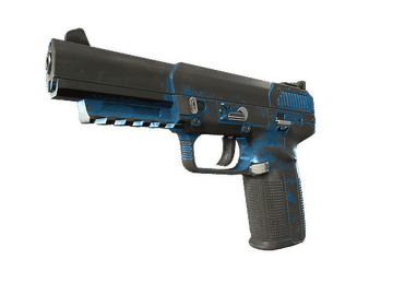 Souvenir Five-SeveN | Sky Blue (Battle-Scarred)