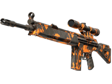 Souvenir G3SG1 | Orange Crash (Well-Worn)