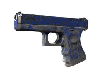 Souvenir Glock-18 | Blue Fissure (Battle-Scarred)