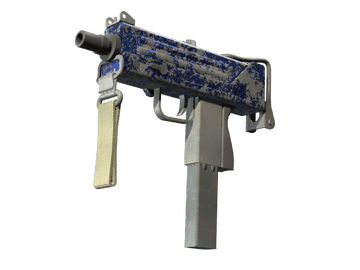 Souvenir MAC-10 | Lapis Gator (Battle-Scarred)