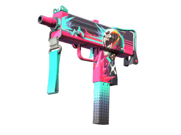 Souvenir MAC-10 | Neon Rider (Well-Worn)