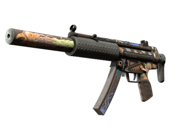 Souvenir MP5-SD | Necro Jr. (Battle-Scarred)