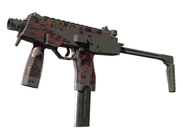 Souvenir MP9 | Ruby Poison Dart (Battle-Scarred)