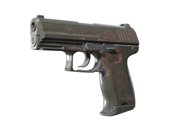 Souvenir P2000 | Coral Halftone (Battle-Scarred)