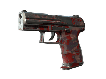 Souvenir P2000 | Red FragCam (Battle-Scarred)