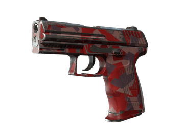 Souvenir P2000 | Red FragCam (Well-Worn)