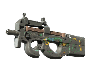 Souvenir P90 | Emerald Dragon (Battle-Scarred)