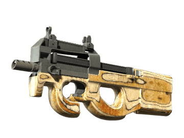 Souvenir P90 | Shapewood (Minimal Wear)