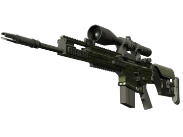 Souvenir SCAR-20 | Green Marine (Battle-Scarred)