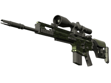 Souvenir SCAR-20 | Green Marine (Well-Worn)