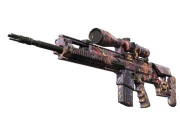 Souvenir SCAR-20 | Poultrygeist (Well-Worn)