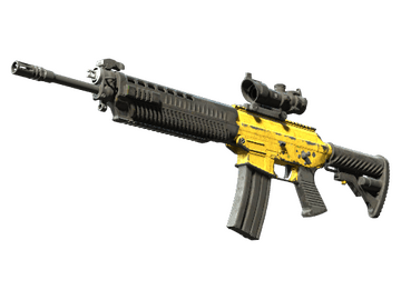 Souvenir SG 553 | Bulldozer (Battle-Scarred)
