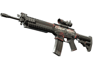 Souvenir SG 553 | Cyberforce (Battle-Scarred)