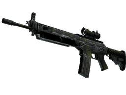 Souvenir SG 553 | Gator Mesh (Battle-Scarred)