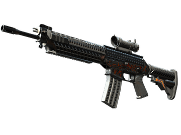 Souvenir SG 553 | Heavy Metal (Minimal Wear)